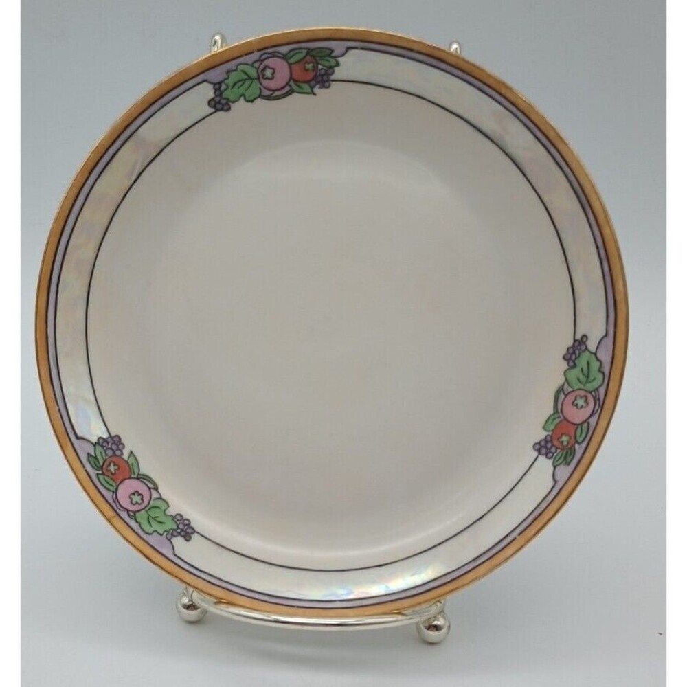 hutschenreuther selb bavaria LHS Desert Plate Lusterware Berries Signed Mower